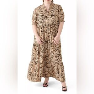 Crown & Ivy Leopard Print Maxi Dress